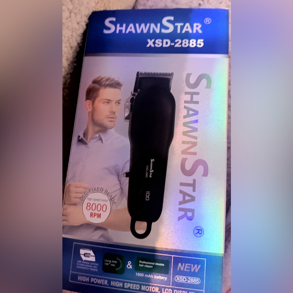 Shawn Star Black Professional Hair Clipper
